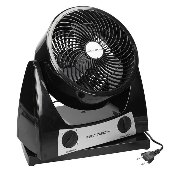 Ventilator 40W 3 snelheden Zwart