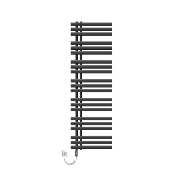 ECD Germany Strijkijzer EM design badkamerradiator elektrisch met verwarmingselement 900 B - 500 x 1600 mm - antraciet