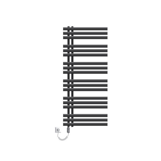 ECD Germany Strijkijzer EM design badkamerradiator elektrisch met verwarmingselement 900W - 600 x 1400 mm - antraciet