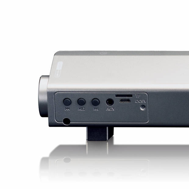 Mini soundbar - Bluetooth® - oplaadbare batterij - SD kaartlezer Ices Zilver