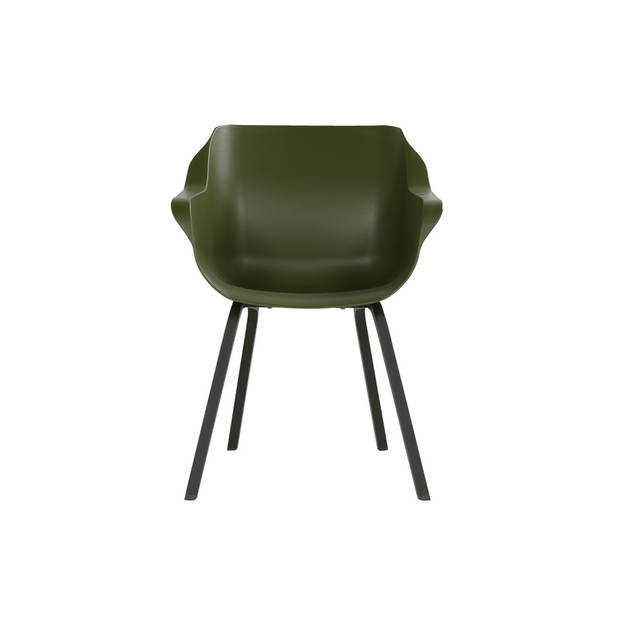 Hartman Sophie Element dining armstoel- moss groen - 4 st.