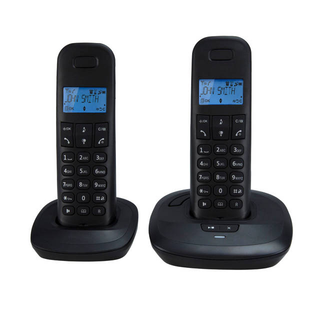 DECT telefoon met antwoordapparaat duo Teleline TEL-170ZT Zwart