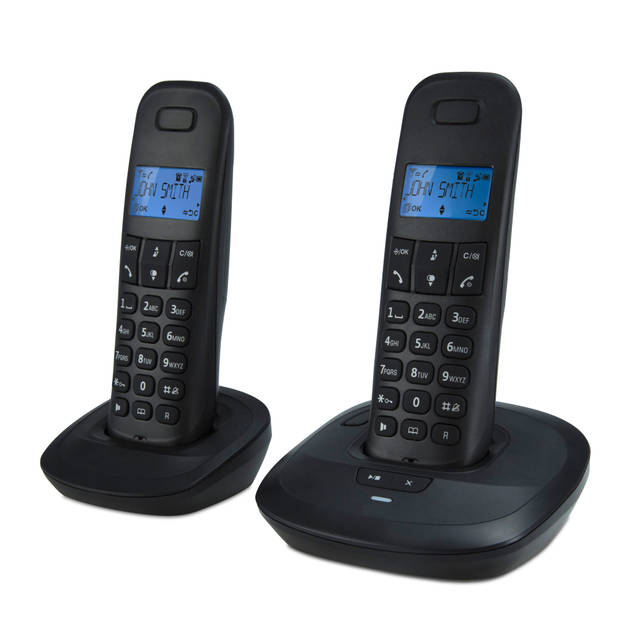 DECT telefoon met antwoordapparaat duo Teleline TEL-170ZT Zwart