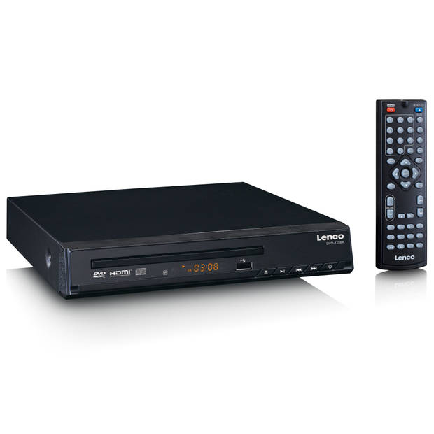 DVD-speler met HDMI en afstandsbediening Lenco DVD-120BK Zwart