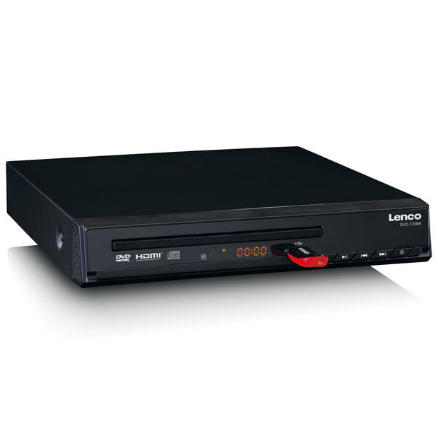DVD-speler met HDMI en afstandsbediening Lenco Zwart