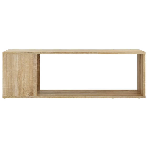 The Living Store TV-kast - tv-meubel - Afmetingen- 100 x 24 x 32 cm - Kleur- sonoma eiken