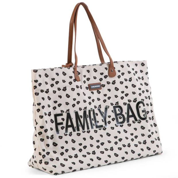 CHILDHOME Verzorgingstas Family Bag luipaardmotief canvas