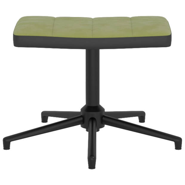 The Living Store Relaxstoel - Fauteuil - 62x68x98 cm - Lichtgroen