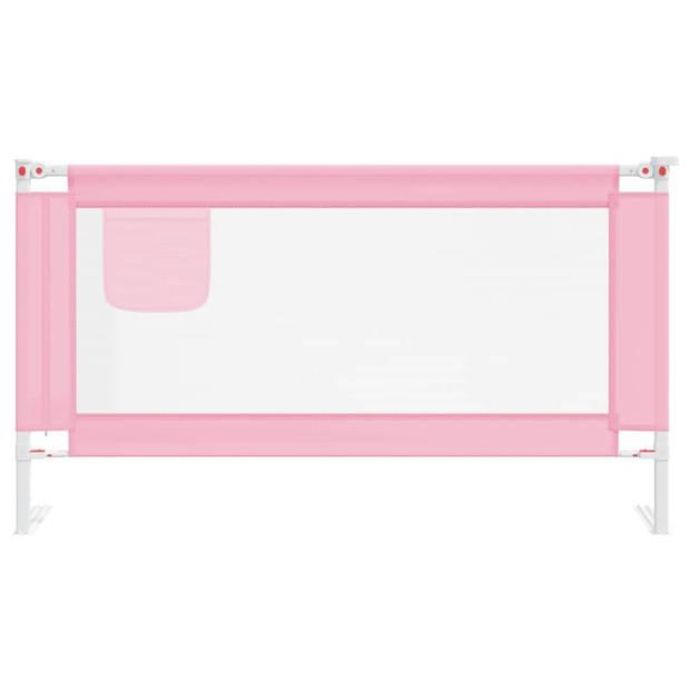 vidaXL Bedhekje peuter 150x25 cm stof roze