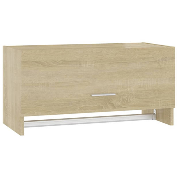 vidaXL Kledingkast 70x32,5x35 cm bewerkt hout sonoma eikenkleurig