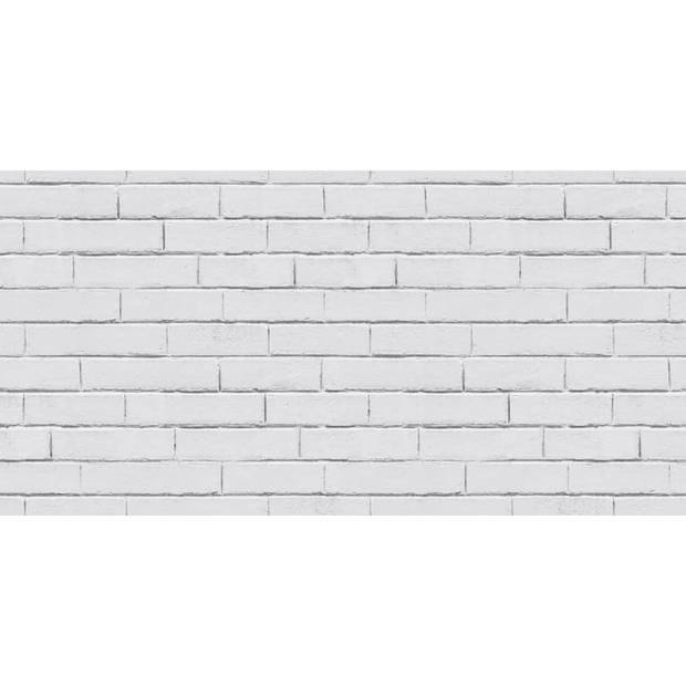 Good Vibes Behang Brick Wall grijs