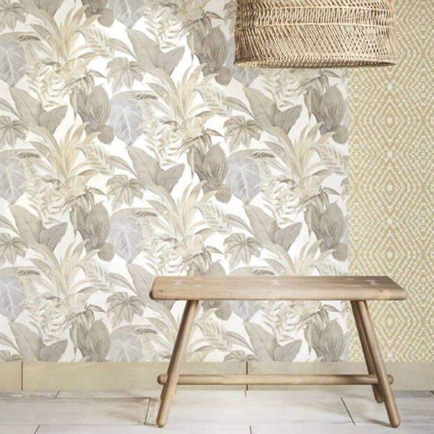 Noordwand Behang Topchic Big Leaves beige