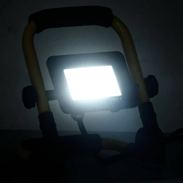 vidaXL Spotlight met handvat LED 20 W koudwit