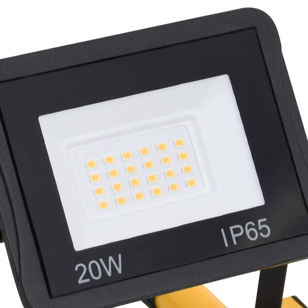 vidaXL Spotlight met handvat LED 2x20 W koudwit