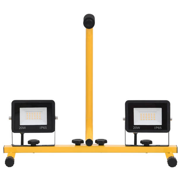 vidaXL Spotlight met handvat LED 2x50 W koudwit