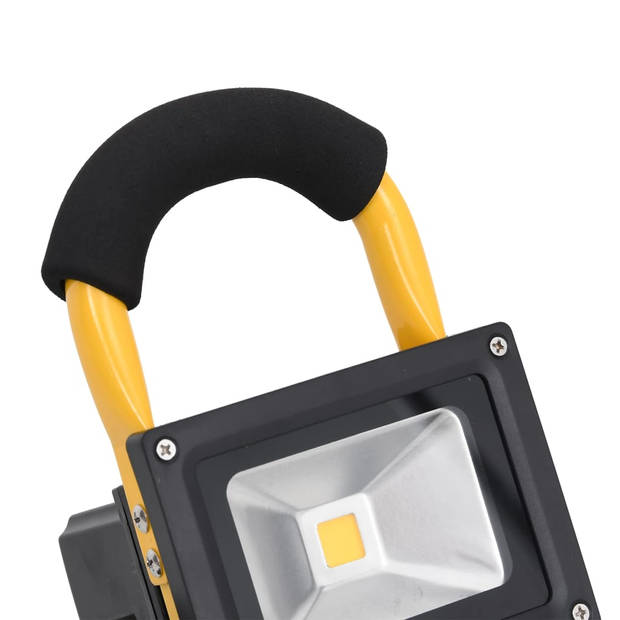 vidaXL Spotlight met handvat oplaadbaar LED 30 W koudwit