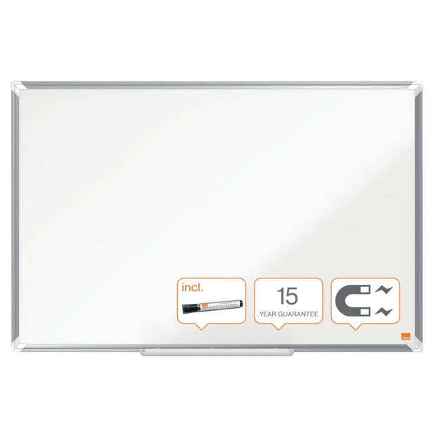 Nobo Whiteboard magnetisch Premium Plus 90x60 cm staal