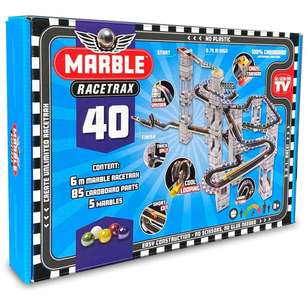 Marble Racetrax Knikkerbaanset 40 vellen 6 m