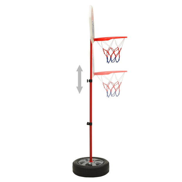 vidaXL Kinderbasketbalset verstelbaar 120 cm