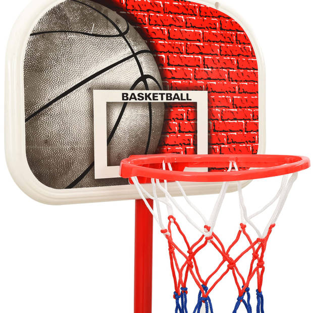 vidaXL Basketbalset draagbaar verstelbaar 138,5-166 cm