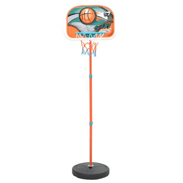 vidaXL Basketbalset draagbaar verstelbaar 133-160 cm