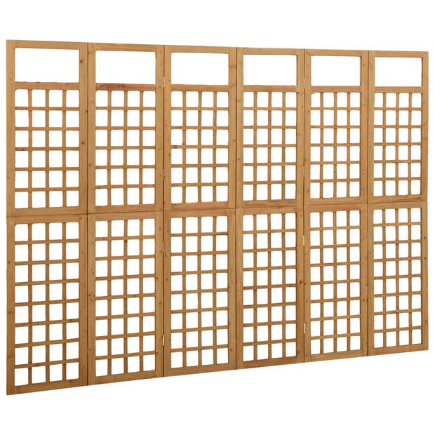 The Living Store Houten Trellis - 2 cm - 242.5 x 180 cm - Massief Vurenhout