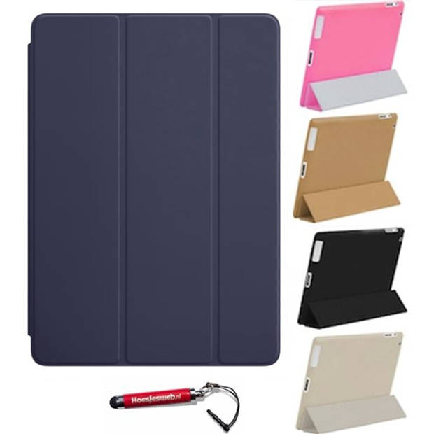 HEM iPad Hoes geschikt voor iPad 10.2 (2019/2020/2021) - Donkerblauw - 10,2 inch - Smart Cover - Met Stylus Pen