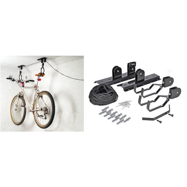Decopatent® Fietslift ophangsysteem - Ophangen fiets aan plafond -