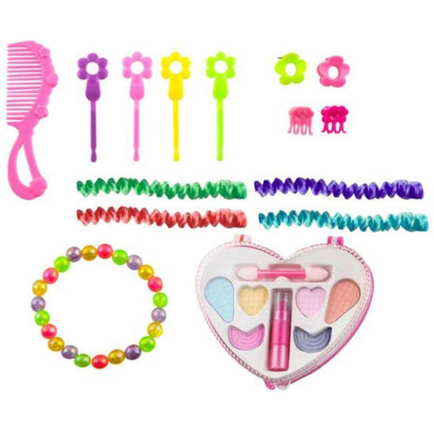 Decopatent® Speelgoed Kaphoofd - Sminkpop met make up voor Kinderen -