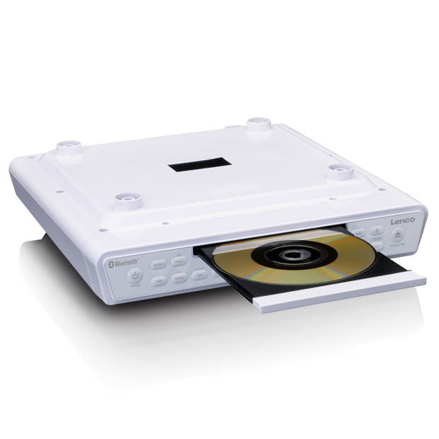 FM Keukenradio met CD speler en Bluetooth® Lenco Wit