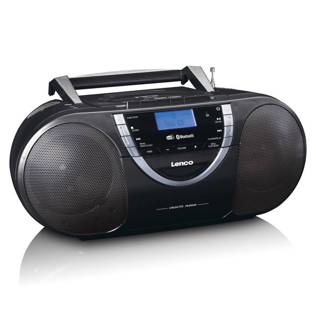 Draagbare radio CD-speler met DAB+ en Bluetooth® Lenco Zwart-Zilver