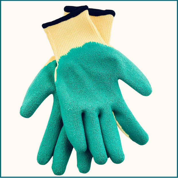 HIXA Tuinhandschoenen - Extra Grip - Latex - Groen - One Size - Werkhandschoenen