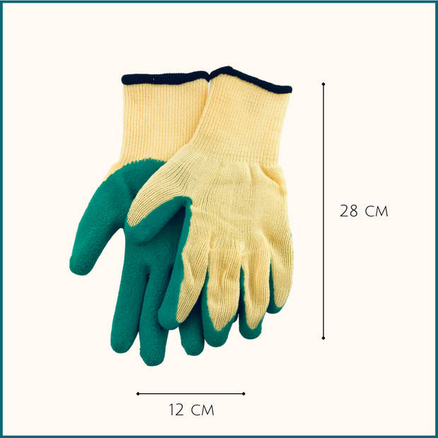 HIXA Tuinhandschoenen - Extra Grip - Latex - Groen - One Size - Werkhandschoenen