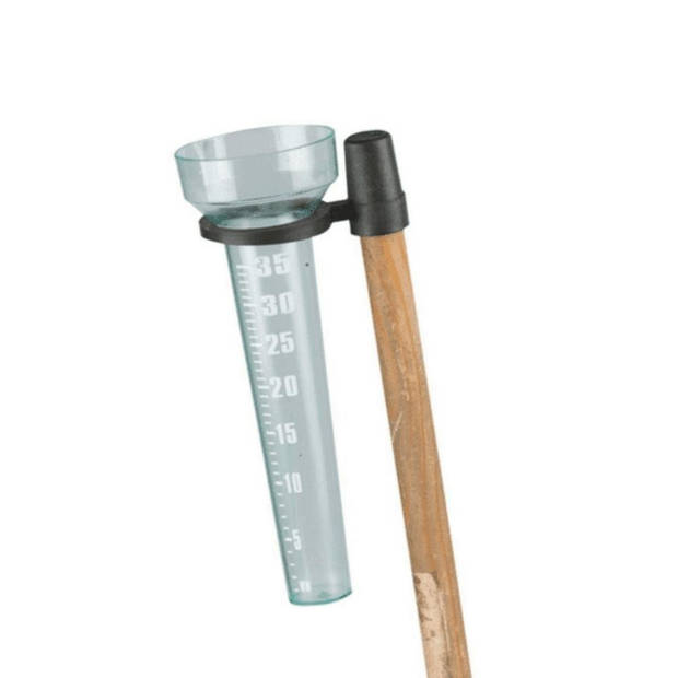 Regenmeter - Regen meter - Met houder - Kunststof- Transparant - 24 centimeter