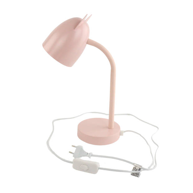 MISOU Slaapkamer Lamp - Nachtkastje - Metaal - 25W - Roze - Kinderlamp - Nachtlampje