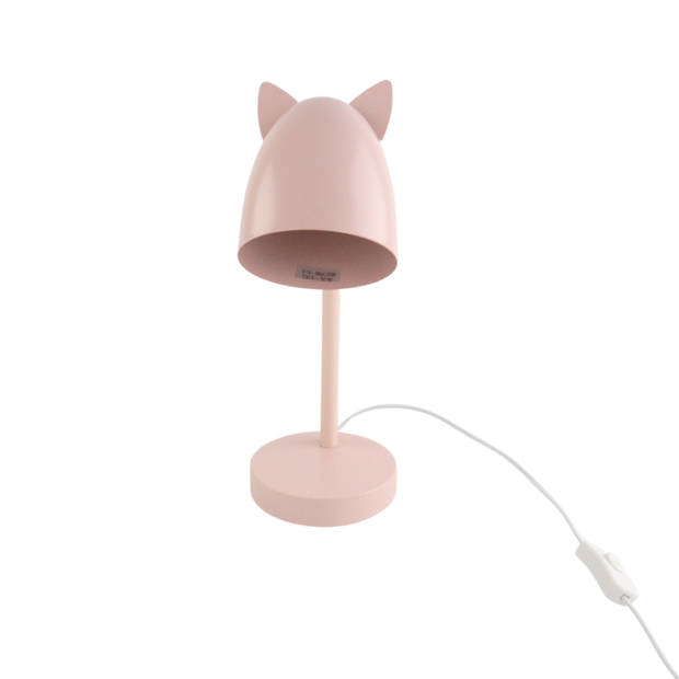 MISOU Slaapkamer Lamp - Nachtkastje - Metaal - 25W - Roze - Kinderlamp - Nachtlampje