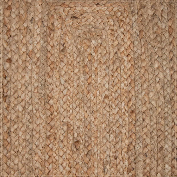 MISOU Jute - Vloerkleed - Rechthoek - Gewoven - Vintage - Beige - 60 x 90 cm