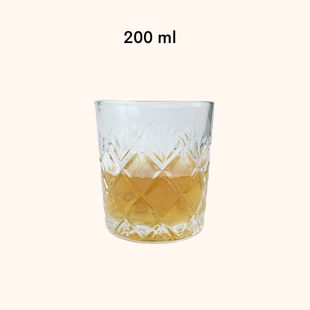 OTIX Whiskey glazen set - 6 Stuks - 78 x 85 mm