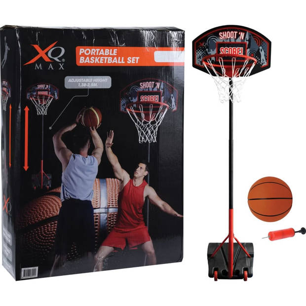 XQ Max Basketbalset in hoogte verstelbaar draagbaar