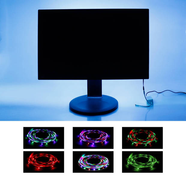 LED strips 2 m, RGB, waterdicht - 60 LED per meter