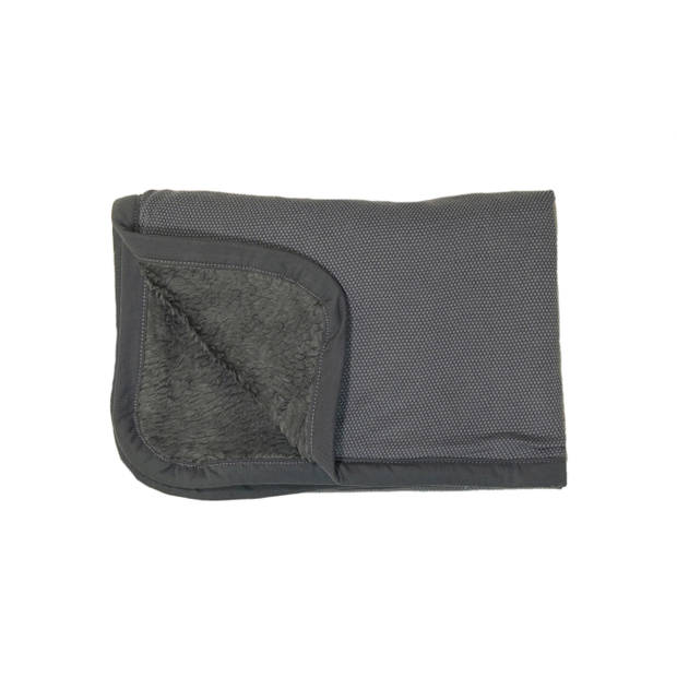 Snoozebaby Organische Wiegdeken Dubbellaags Storm Grey - 75x100 cm