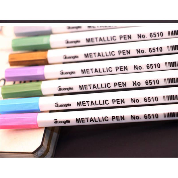 4artz® set van 10 metallic stiften/metallic markers