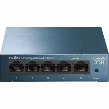 TP-Link netwerk switch 5 poorten LS105G (Blauw)