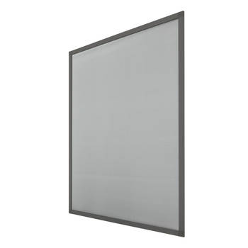 Vliegscherm aluminium frame grijs 80x100