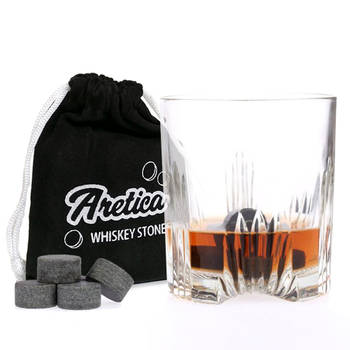 Aretica Whiskey stones rond set van 9 stuks