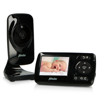 Babyfoon met camera en 2.4" kleurenscherm Alecto DVM71BK Zwart