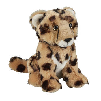 Pluche knuffel dieren Cheetah/Jachtluipaard 18 cm - Knuffeldier