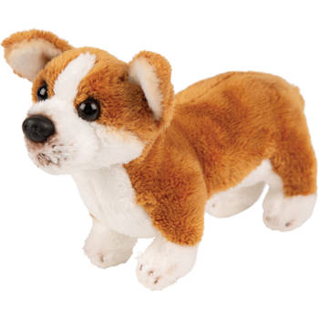 Pluche knuffel dieren Corgi hond 13 cm - Knuffel huisdieren