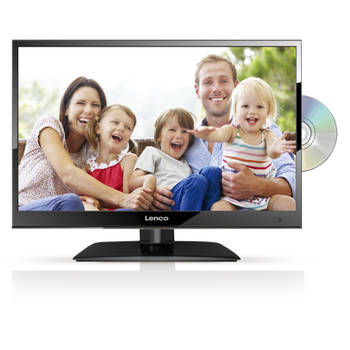 HD LED TV 16" DVB-T/T2/S2/C Ingebouwde DVD speler Lenco Zwart