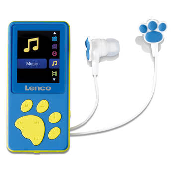 MP3/MP4 speler met 8 GB geheugen Lenco Blauw